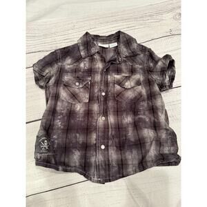 Amy Coe Plaid Pearl Snap Button Down Size 4T